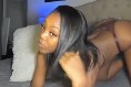 Pretty Camsoda Ebony Cam Model on Sofa