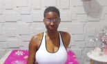 Camsoda Short Hair Ebony Cam Model